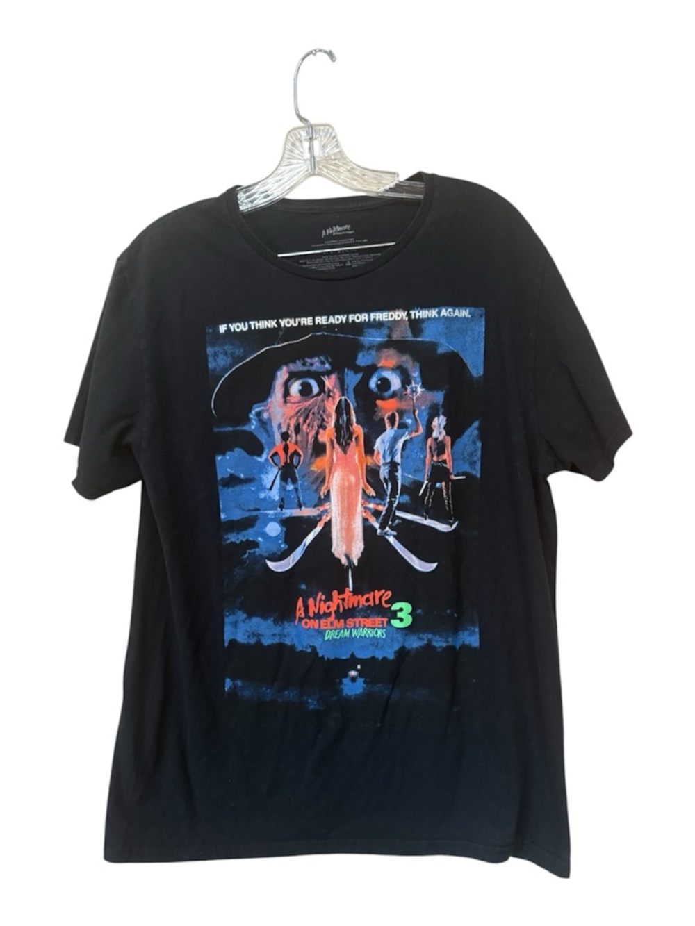 A Nightmare on Elm Street 3 Dream Warriors Freddy Graphic Tee Large